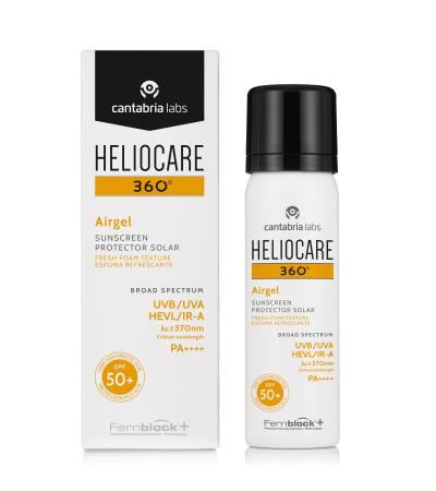 Heliocare 360 Airgel Spf 50+ Sunblock | واقي شمس هيليوكير على شكل فوم لجميع أنواع البشرة