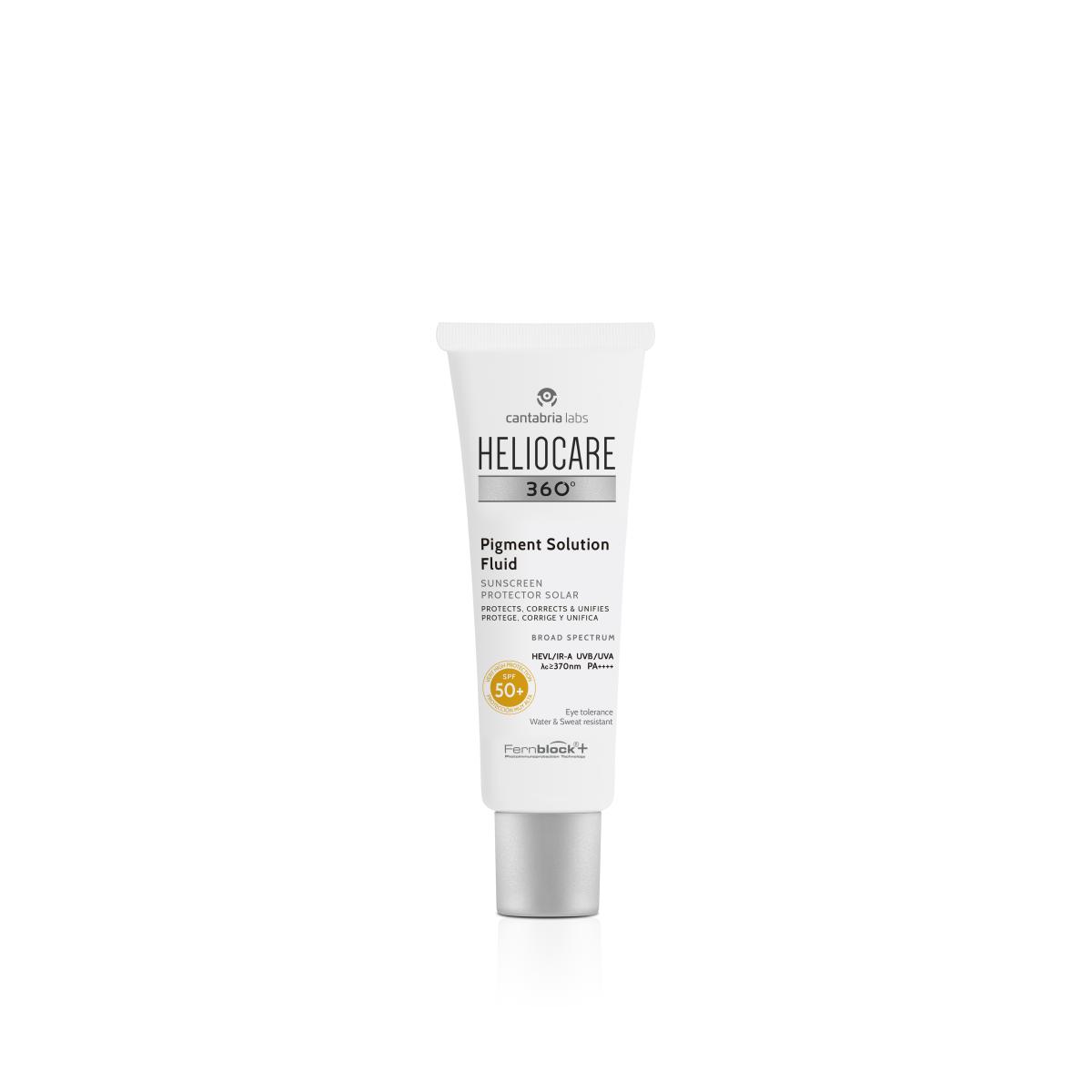 Heliocare 360 Pigment Solution Fluid SPF 50  واقي شمس هيليوكير للبشرة المعرضة للتصبغات والبقع الداكنة