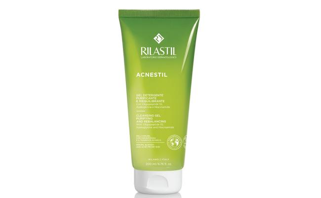 Rilastil  Acnestil Cleansing Gel 200 ml | غسول جل للبشرة المختلطة والدهنية والمعرضة لحب الشباب