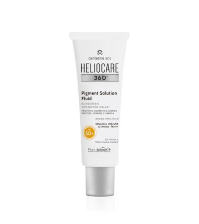 Heliocare 360 Pigment Solution Fluid SPF 50  واقي شمس هيليوكير للبشرة المعرضة للتصبغات والبقع الداكنة