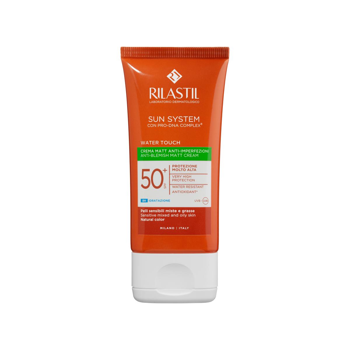 Rilastil Sun System WATER TOUCH MATT SPF50+ 50ml ريلاستيل صن سيستم ووتر تاتش مات SPF50+ بحجم 50 مل